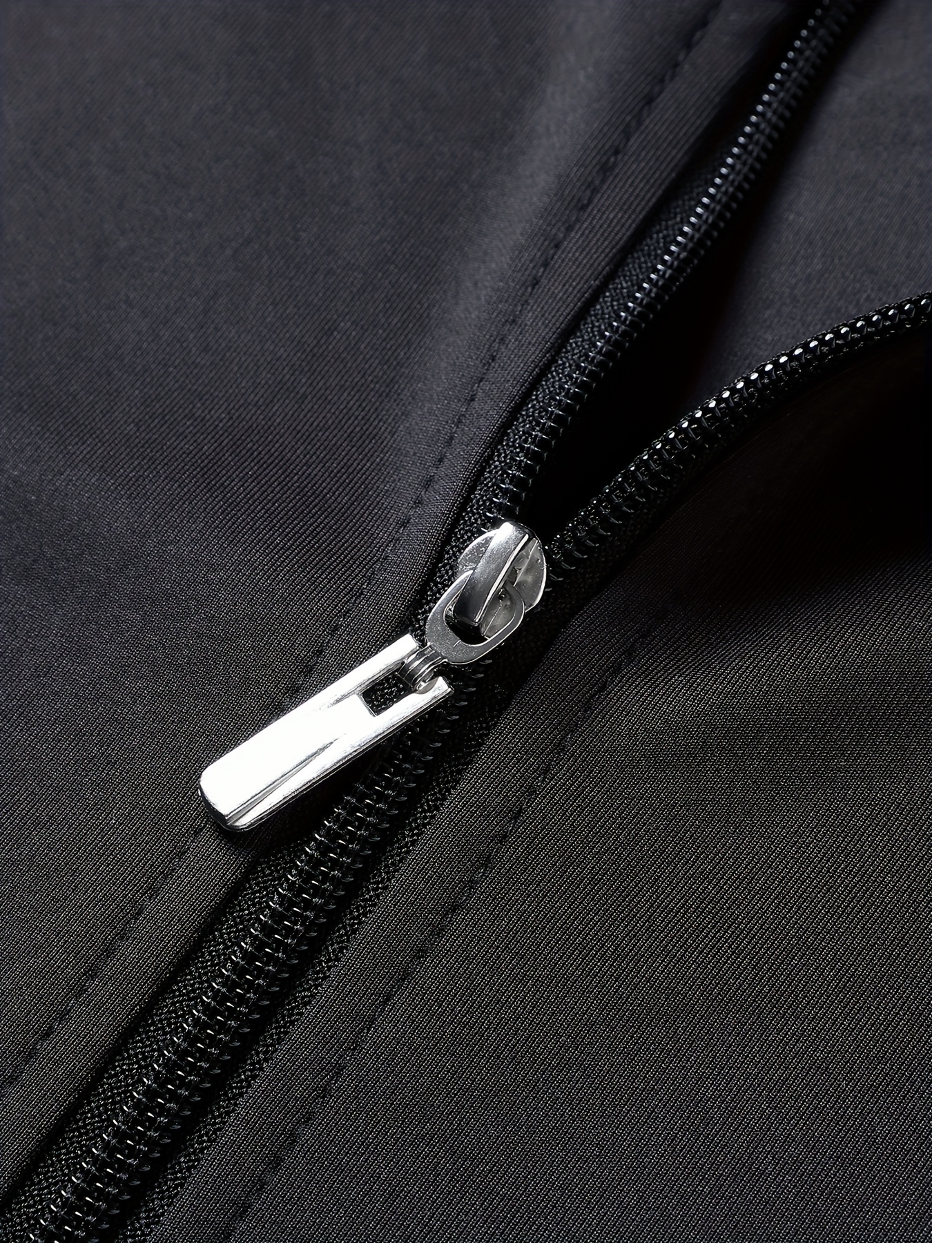 praying for money pattern windbreaker jacket mens casual stand collar zip up jacket details 3