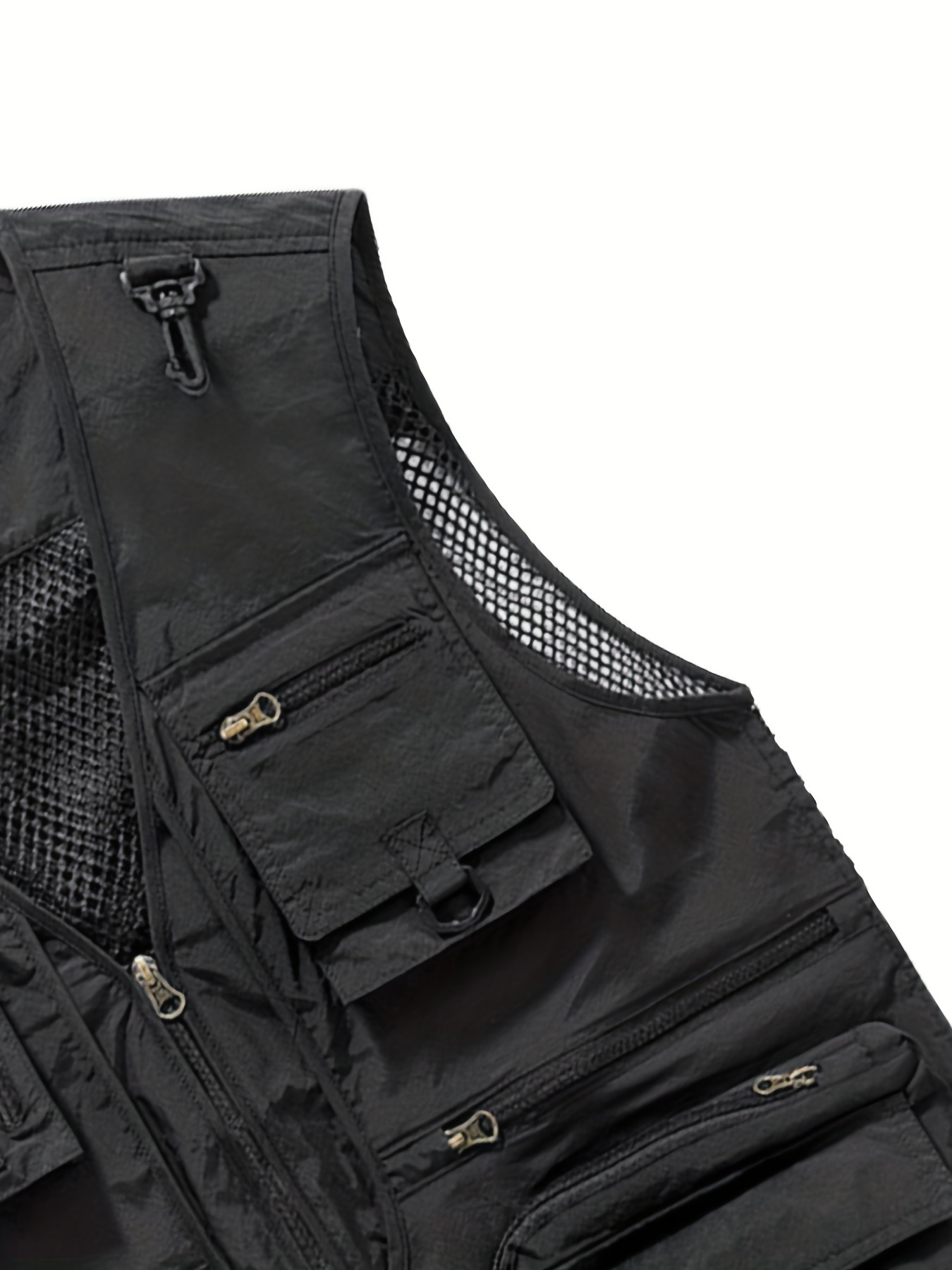 mens summer casual travels vests with multi pockets comfy breathable tops for fishing climbing details 23